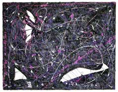 ©2007 Lisa Brugger Amethyst Crush - Acrylic with Mix Media on Canvas 22 X 28