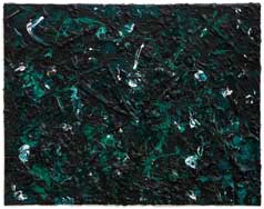 ©2002 Lisa Brugger Emerald Crush - Acrylic with Mix Media on Canvas 16 x 22