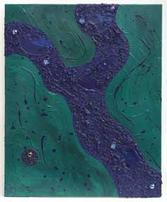 ©2008 Lisa Brugger Upward Flow - Acrylic with Mix Media on Canvas 24X30