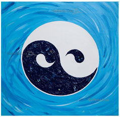 ©2011 Lisa Brugger Peace - Acrylic with Mix Media on Canvas 24 x 24
