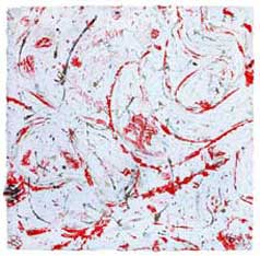 ©2009 Lisa Brugger Carnelian Snow (Success) - Acrylic with Mix Media on Canvas 36 X 36