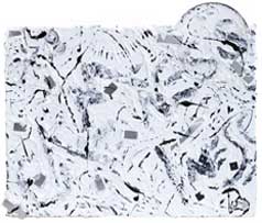 ©2009 Lisa Brugger Silver Snow (Calmness/1ness) - Acrylic with Mix Media on Canvas 18 X 24